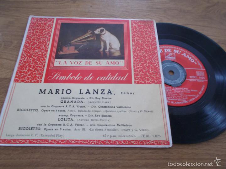 Discos de vinilo: MARIO LANZA, GRANADA, RIGOLETTO, LOLITA, - Foto 1