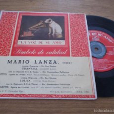 Discos de vinilo: MARIO LANZA, GRANADA, RIGOLETTO, LOLITA,