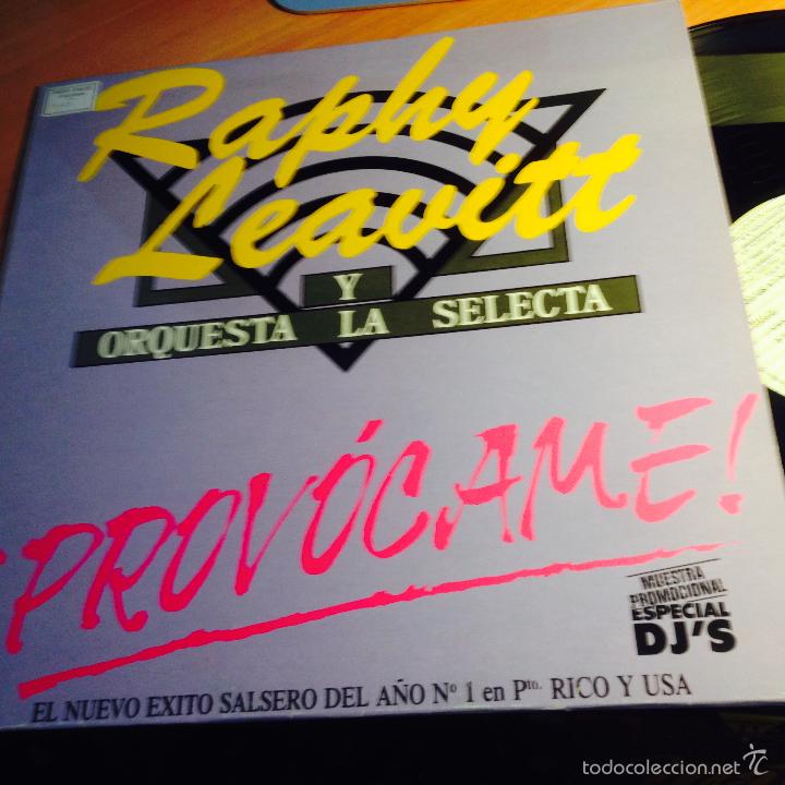 Discos de vinilo: RAPHY LEAVITT (PROVOCAME) MAXI ESPA&Ntilde;A 1990 (B-12) - Foto 2