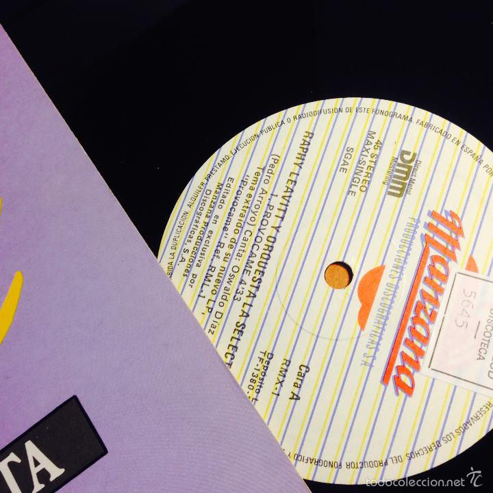 Discos de vinilo: RAPHY LEAVITT (PROVOCAME) MAXI ESPA&Ntilde;A 1990 (B-12) - Foto 3