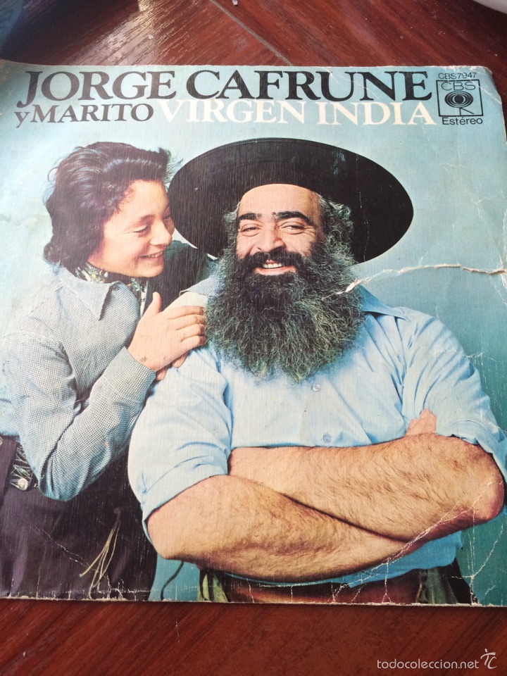 Discos de vinilo: JORGE CAFRUNE Y MARITO-VIRGEN INDIA - Foto 1
