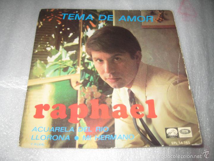 Discos de vinilo: Raphael - Tema de amor + 3 - Foto 1