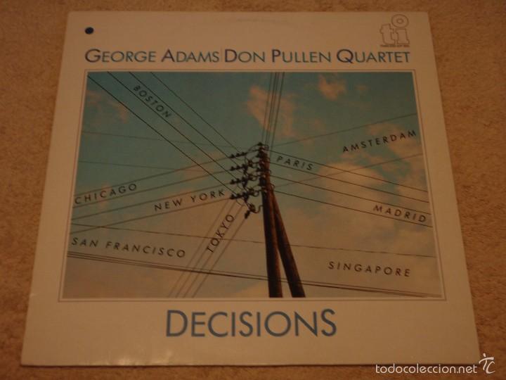 Discos de vinilo: GEORGE ADAMS / DON PULLEN QUARTET ( DECISIONS ) 1984 - HOLANDA LP33 - Foto 1