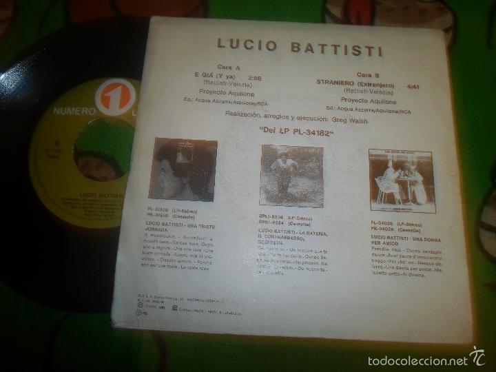 Discos de vinilo: LUCIO BATTISTI, E GIA, Y YA - Foto 2