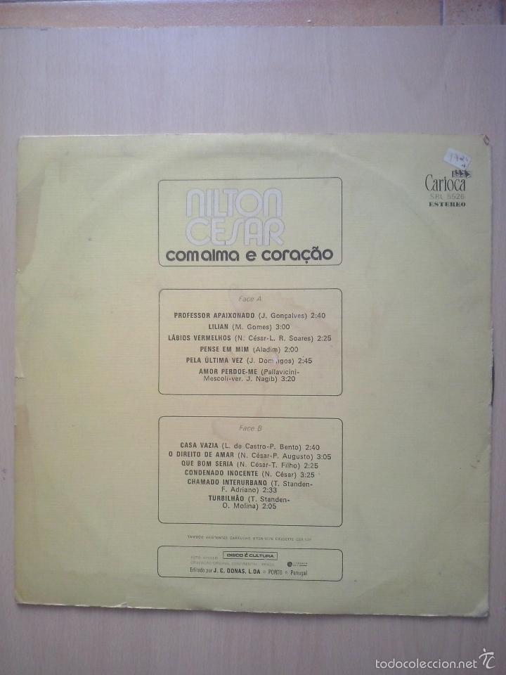 Discos de vinilo: nilton cesar- com alma de coracao- lp carioca 1975 - Foto 2