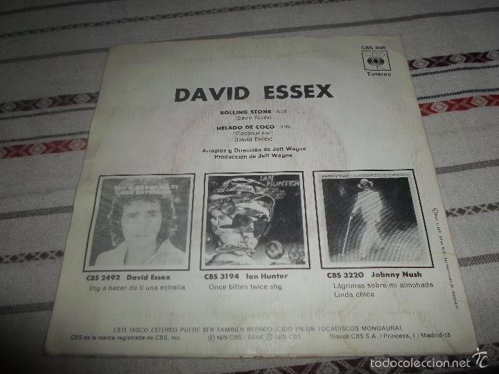 Discos de vinilo: DAVID ESSEX ROLLING STONE - Foto 2
