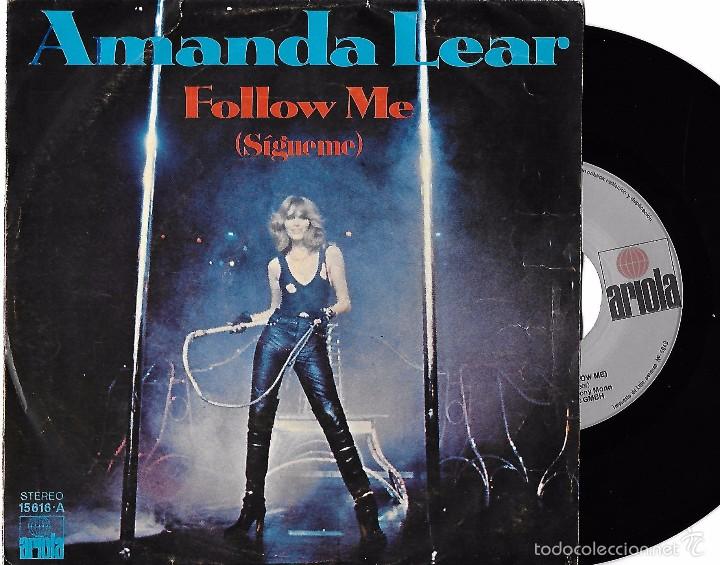 Discos de vinilo: AMANDA LEAR: FOLLOW ME / RUN BABY RUN - Foto 1