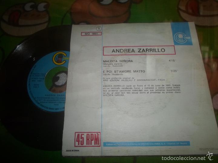 Discos de vinilo: ANDREA ZARRILLO / MALDITA SE&Ntilde;ORA - Foto 2
