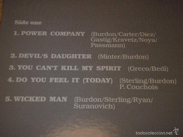 Discos de vinilo: ERIC BURDON ( POWER COMPANY ) 1983 - GERMANY LP33 FUTURE - Foto 3
