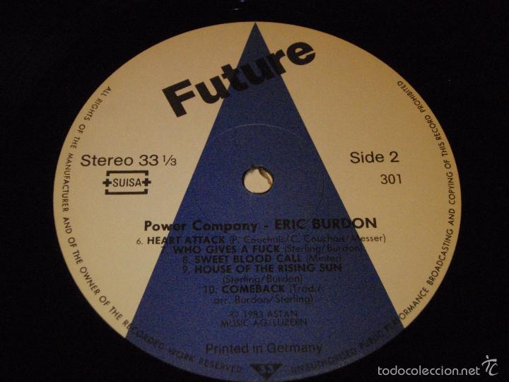 Discos de vinilo: ERIC BURDON ( POWER COMPANY ) 1983 - GERMANY LP33 FUTURE - Foto 5