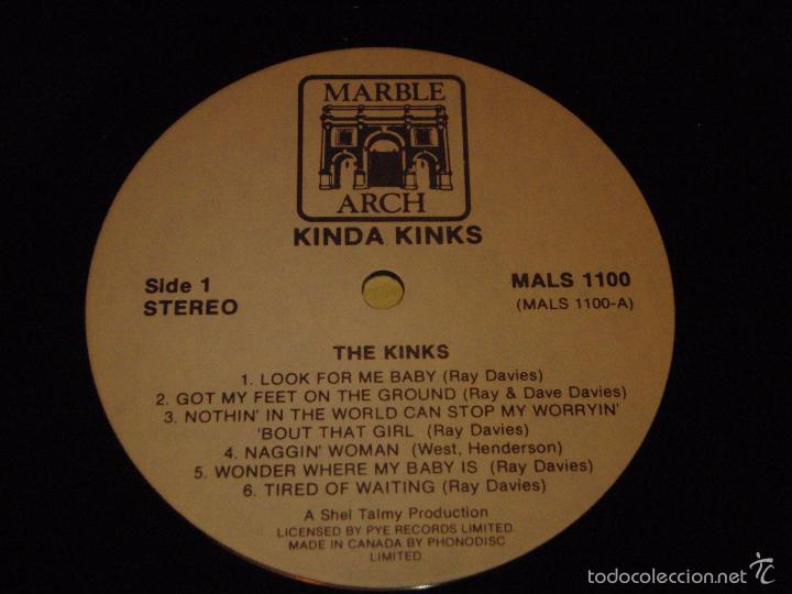 Discos de vinilo: The Kinks &ndash; Kinda Kinks Canada Marble Arch - Foto 5