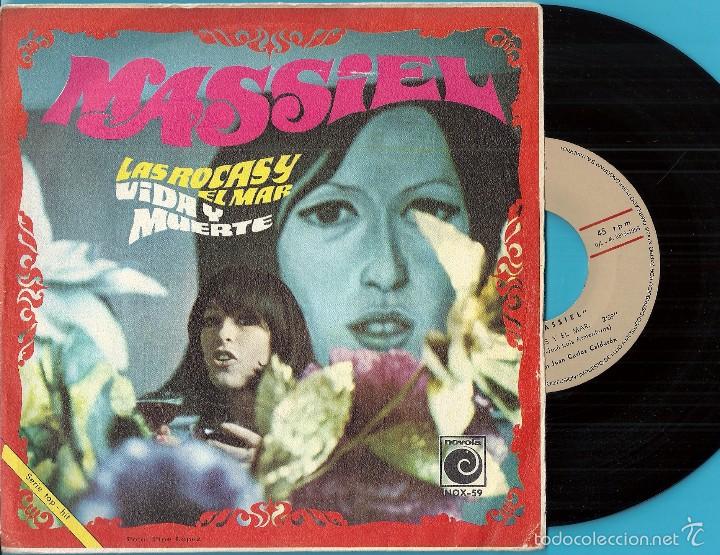 Discos de vinilo: MASSIEL: LAS ROCAS Y EL MAR / VIDA Y MUERTE - Foto 1