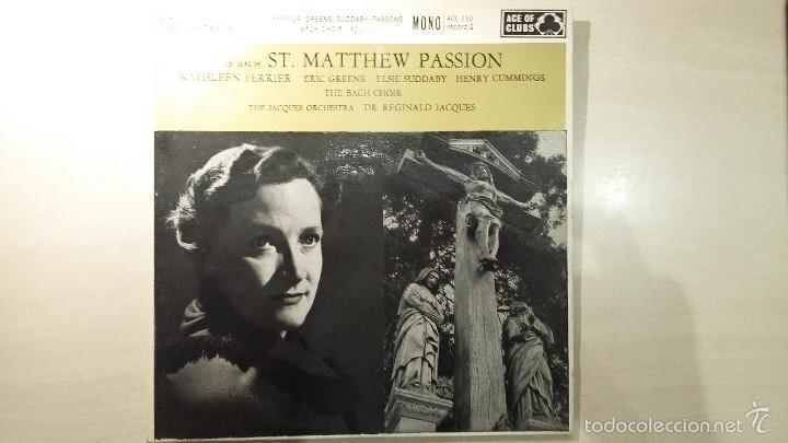 Discos de vinilo: BACH: ST. MATTHEW PASSION. FERRIER. JACQUES. 1 LP. RECORD 2. - Foto 1