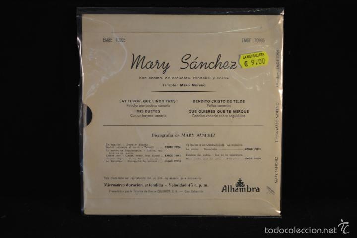 Discos de vinilo: MARY S&Aacute;NCHEZ - &iexcl;AY TERROR, QU&Eacute; LINDO ERES! +3 - EP - Foto 2