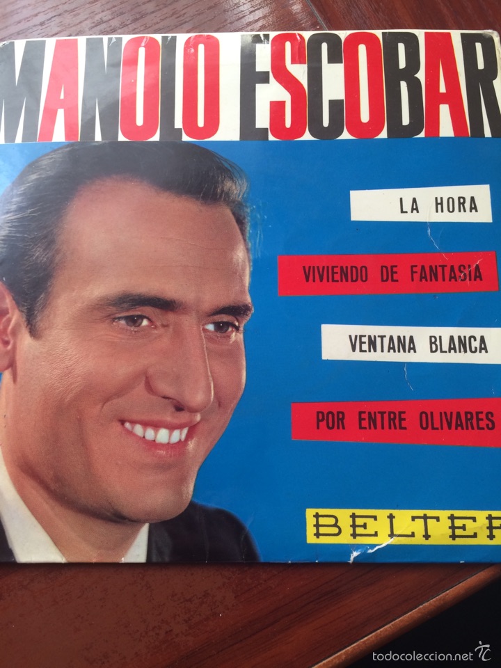 Discos de vinilo: MANOLO ESCOBAR-LA HORA+3-EP - Foto 1