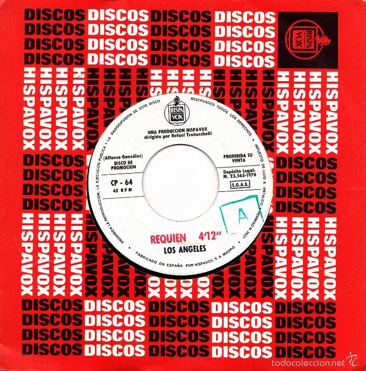 Discos de vinil: LOS ANGELES-SUE&Ntilde;OS + REQUIEN SINGLE VINILO 1970 PROMOCIONAL SIN PORTADA SPAIN