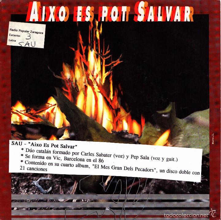 Discos de vinil: SAU-AIXO ES POT SALVAR SINGLE VINILO 1992 SPAIN