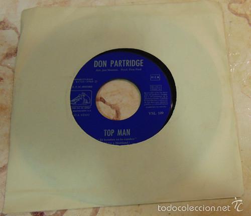 Discos de vinilo: DON PARTRIDGE - TOP MAN - SINGLE 1968 - Foto 1