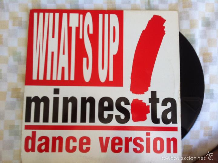 Discos de vinilo: 12 MAXI-MINNESOTA-WHATS UP DANCE VERSION - Foto 1