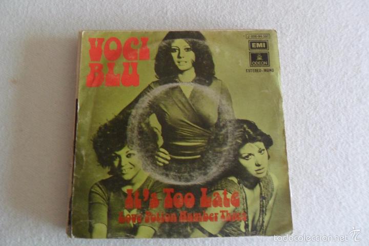 Discos de vinilo: VOCI BLU - ITS TOO LATE 1973 - Foto 1