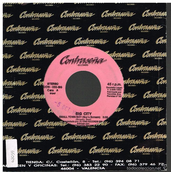 Discos de vinilo: Big City - Small Tawn - Single 1993 - Foto 1