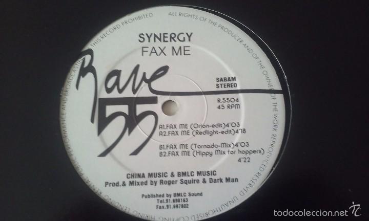 Discos de vinilo: Synergy - Fax Me - 1991 - Foto 1