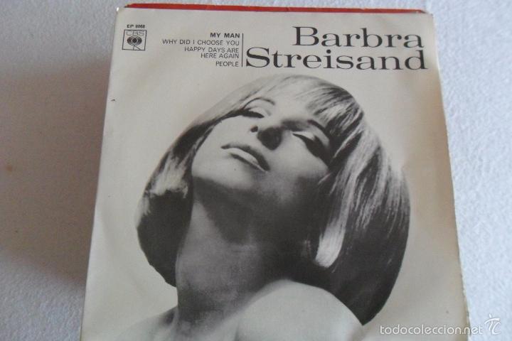 Discos de vinilo: BARBRA STREISAND - MY MAN + 3 EP 1966 - Foto 1