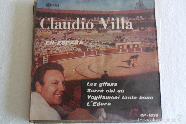 Discos de vinilo: CLAUDIO VILLA - EN ESPA&Ntilde;A - LES GITANS + 3 EP`1959 - Foto 1