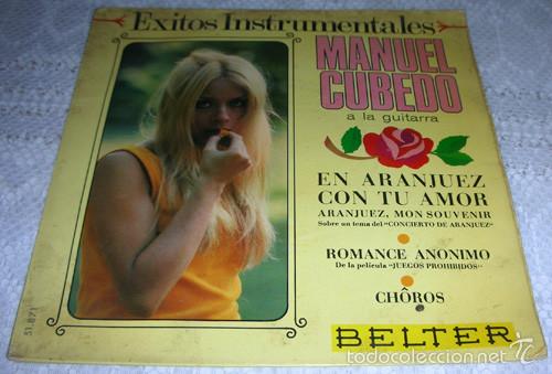 Discos de vinilo: Manuel Cubedo &ndash; En Aranjuez Con Tu Amor - EP 1968 - Foto 1
