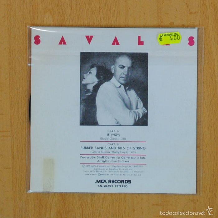 Discos de vinilo: TELLY SAKVAKAS - IF - SINGLE - Foto 2