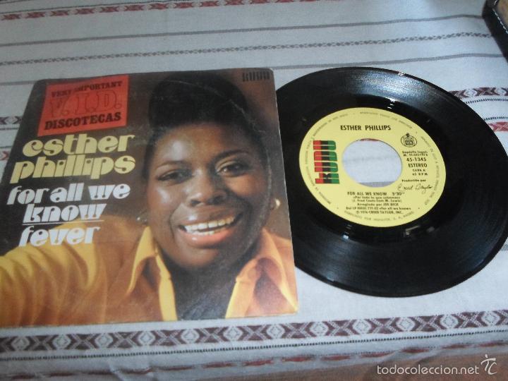 Discos de vinilo: ESTHER PHILLIPS FOR ALL WE KNOW - Foto 1