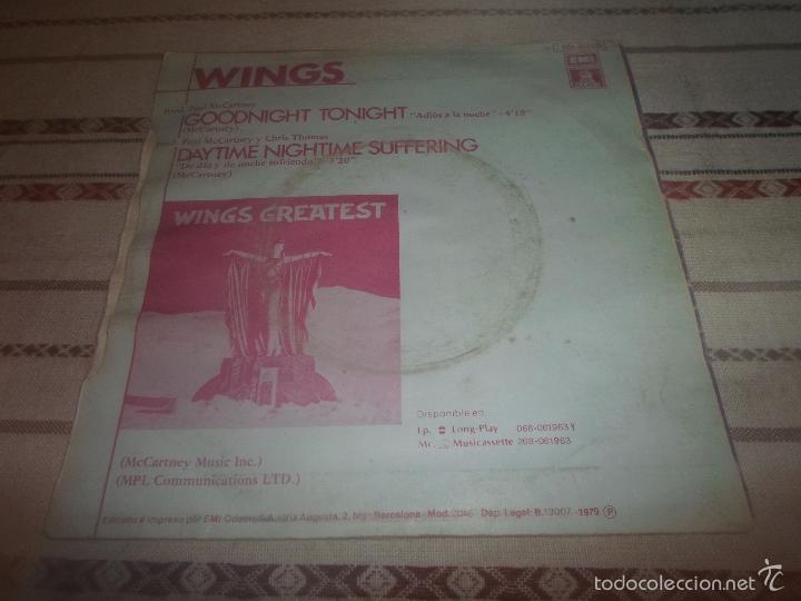Discos de vinilo: ADIOS A LA NOCHE WINGS - Foto 2