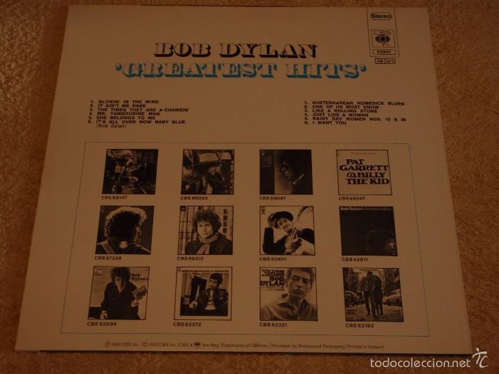 Discos de vinilo: Bob Dylan &ndash; Greatest Hits Holanda 1980 CBS* - Foto 2