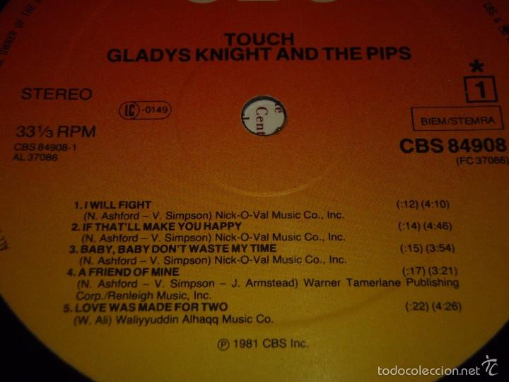 Discos de vinilo: Gladys Knight & The Pips &ndash; Touch, Netherlands 1981 CBS - Foto 4