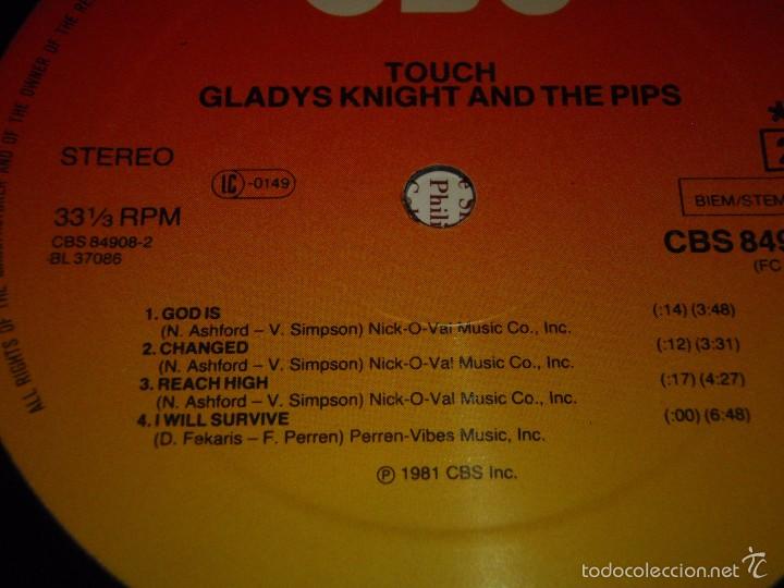Discos de vinilo: Gladys Knight & The Pips &ndash; Touch, Netherlands 1981 CBS - Foto 5