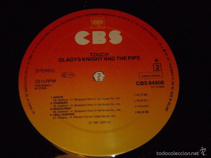 Discos de vinilo: Gladys Knight & The Pips &ndash; Touch, Netherlands 1981 CBS - Foto 6