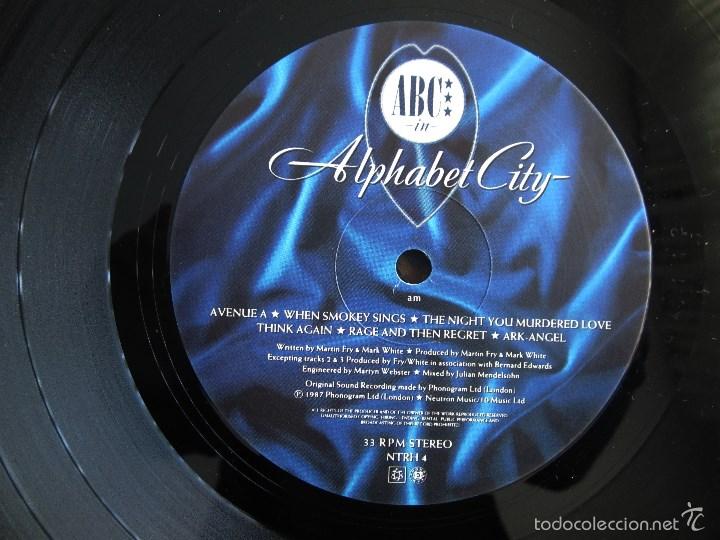 Discos de vinilo: ABC - ALPHABET CITY - VINILO ORGINAL 1987 EDICION PHONOGRAM LTD UK - Foto 8