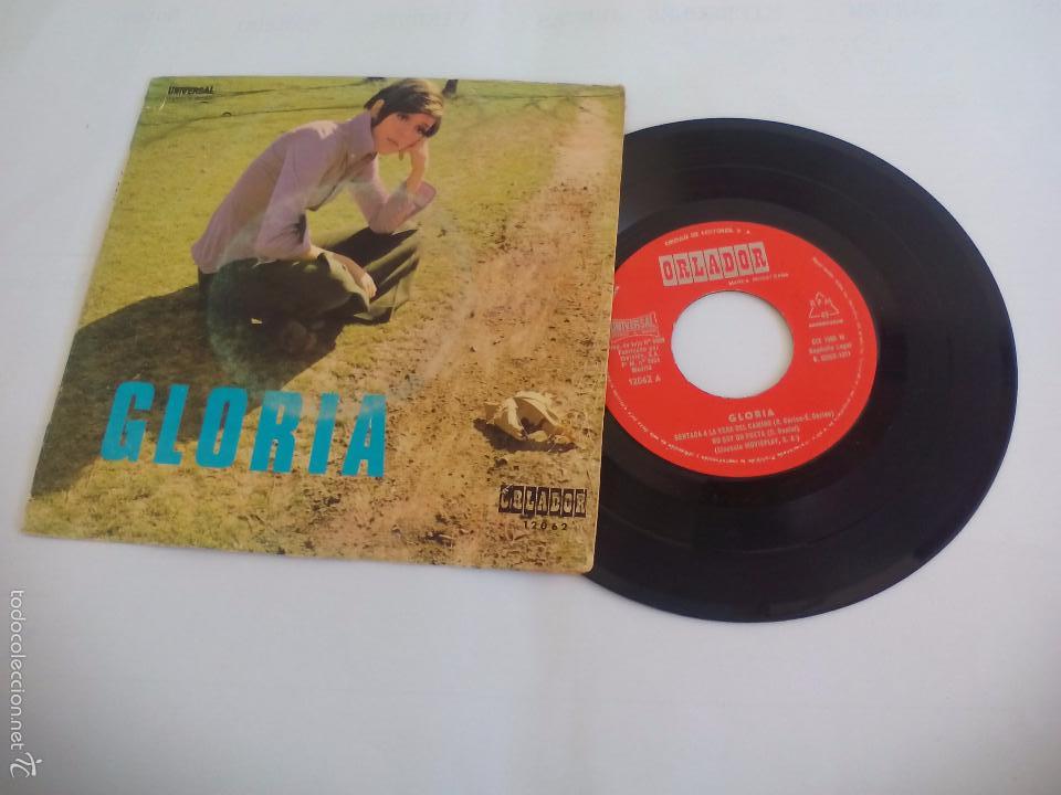 Discos de vinil: Gloria Sentada a la vera del camino, No soy poeta, por eso te quiero..1971 EP Single de vinilo