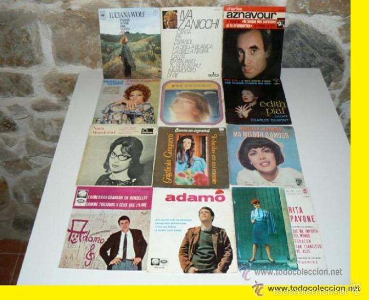 Disques de vinyle: lote 12 SINGLES, EPs ( FRANCESES, ITALIANO 60s ) I ZANICHI,GIGLIOLA,O VANONI,R. PAVONE, ETC.!!!!!!!!
