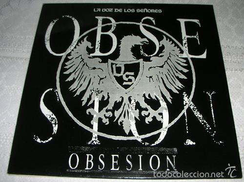 Discos de vinilo: LA VOZ DE LOS SE&Ntilde;ORES - OBSESION - MAXISINGLE - Foto 1