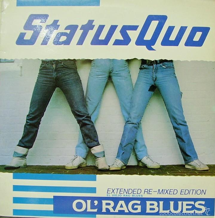 Discos de vinilo: STATUS QUO-OL&acute;RAG BLUES MAXI SINGLE VINILO 1983 SPAIN - Foto 1