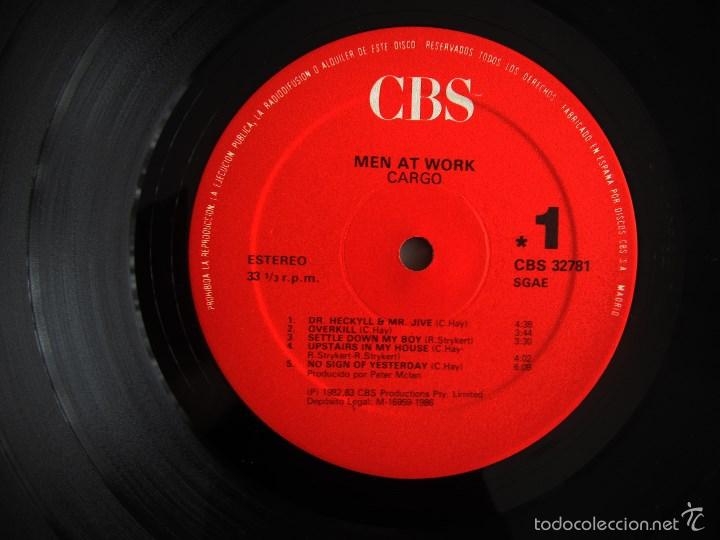 Discos de vinilo: MEN AT WORK - CARGO - VINILO ORIGINAL EDICION 1986 CBS - Foto 6
