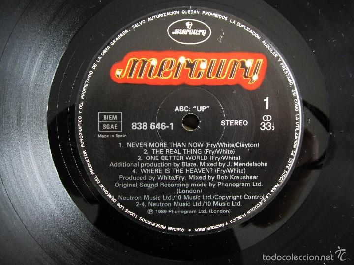 Discos de vinilo: ABC - UP - VINILO ORIGINAL 1989 EDICION PHONOGRAM MERCURY - Foto 8