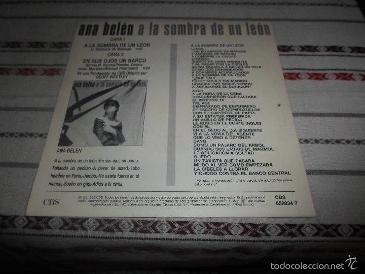Discos de vinilo: ANA BELEN A AL SOMBRA DE UN LEON - Foto 2