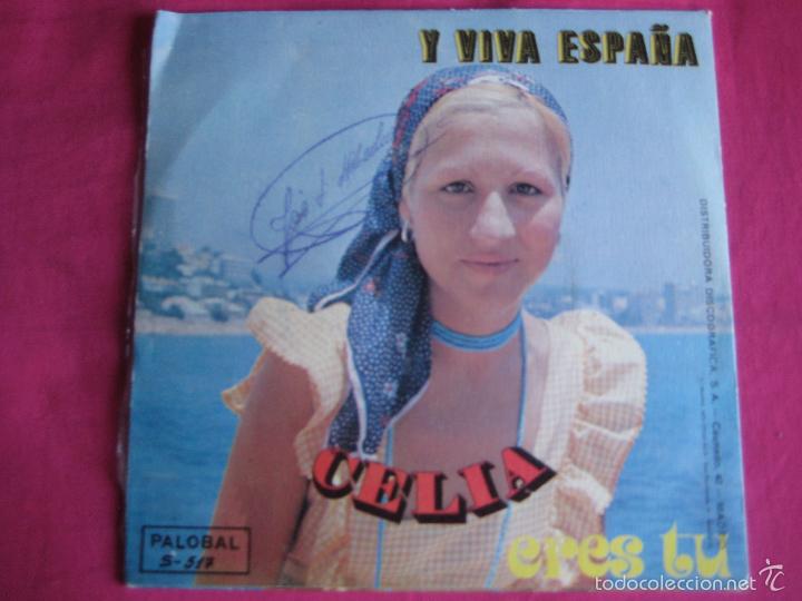 Discos de vinilo: CELIA Sg PALOBAL 1973 y viva espa&ntilde;a/ eres tu RARO - Foto 2