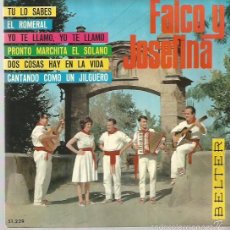 Discos de vinilo: FAICO Y JOSEFINA EP SELLO BELTER AÑO 1966 EDITADO EN ESPAÑA 