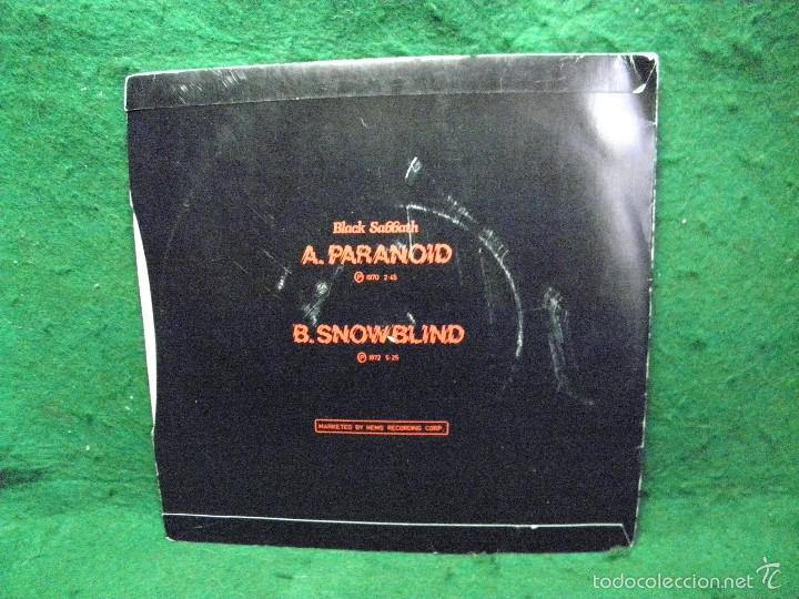 Discos de vinilo: BLACK SABBATH - PARANOID - SINGLE 1970 - Foto 2