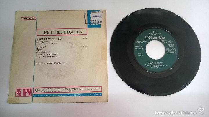 Discos de vinilo: The Three Degrees.Eres la preferida.SINGLE.ESPA&Ntilde;A 1971.COLUMBIA. - Foto 2
