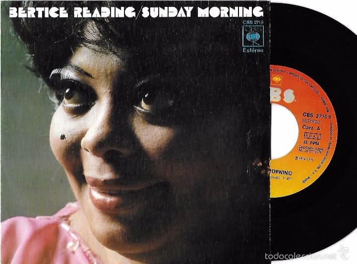 Discos de vinilo: BERTICE READING: SUNDAY MORNING / LEAN ON ME - Foto 1