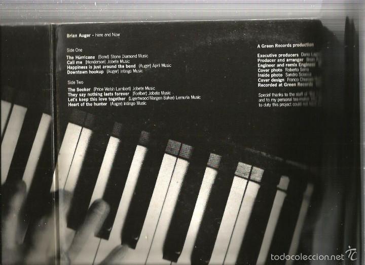 Discos de vinilo: LP BRIAN AUGER : HERE AND NOW - Foto 2